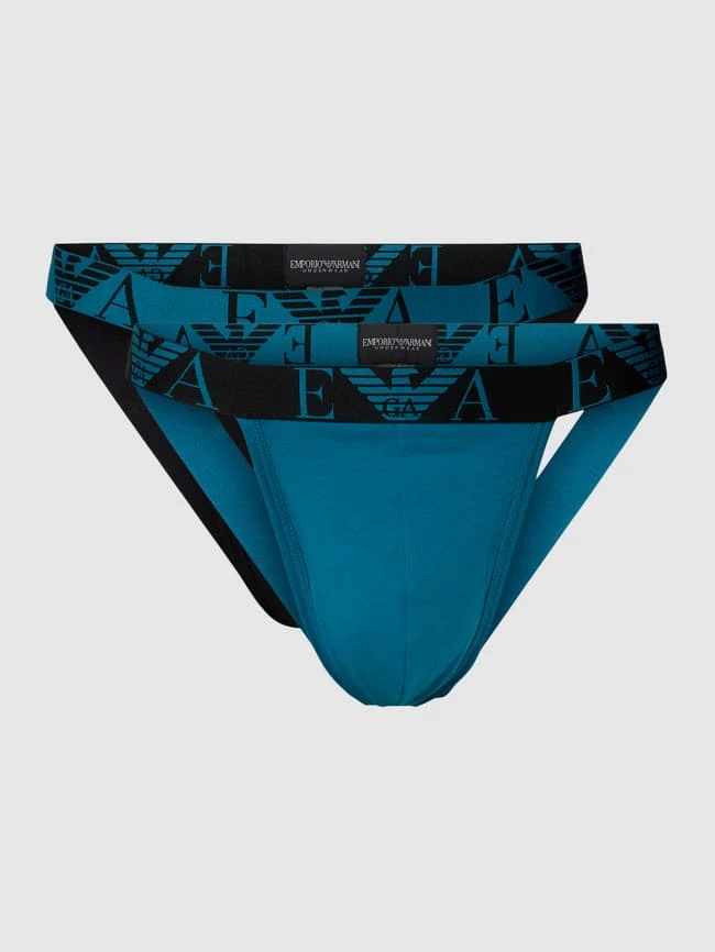 Bestes Angebot ? Emporio Armani Jockstrap Mit Logo-Bund Im 2er-Pack Modell 'BOLD MONOGRAM' - Türkis ? 2 Bestes Angebot ? Emporio Armani Jockstrap Mit Logo-Bund Im 2er-Pack Modell 'BOLD MONOGRAM' - Türkis ? – Bild 2