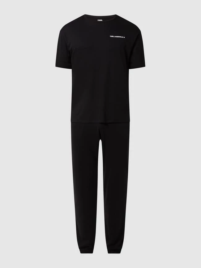 Am billigsten ? Karl Lagerfeld Pyjama Aus Lyocellmischung - Schwarz ❤️ 2 Am billigsten ? Karl Lagerfeld Pyjama Aus Lyocellmischung - Schwarz ❤️ – Bild 2