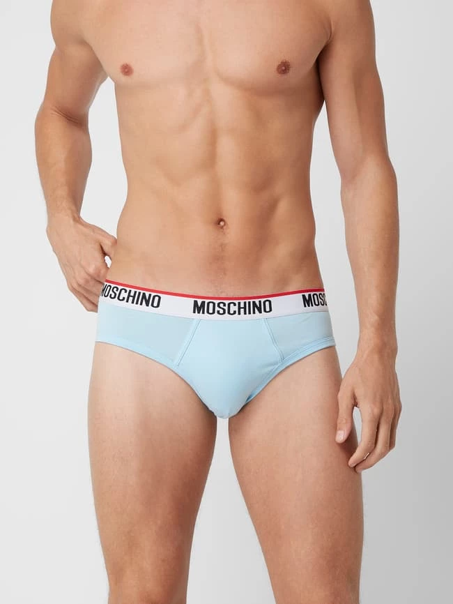Rabatt ? Moschino Swim + Underwear Slip Mit Stretch-Anteil Im 2er-Pack - Hellblau ? 3 Rabatt ? Moschino Swim + Underwear Slip Mit Stretch-Anteil Im 2er-Pack - Hellblau ? – Bild 3