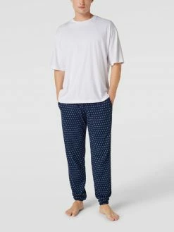 Bester Verkauf ✔️ Schiesser Pyjama-Hose Mit Allover-Muster Modell 'Mix + Relax' - Royalblau ?
