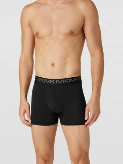 Coupon ? MICHAEL Michael Kors Trunks Mit Logo-Bund Im 3er-Pack Modell 'STRETCH FACTOR BOXER' - Schwarz ⭐