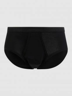 Schlussverkauf ? Schiesser Slip Aus Baumwolle - Schwarz ✨