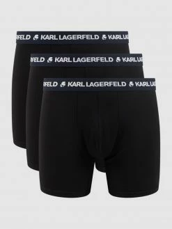 Bester Verkauf ⌛ Karl Lagerfeld Trunks Mit Stretch-Anteil Im 3er-Pack - Schwarz ⭐