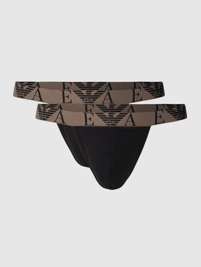 Besorgen ❤️ Emporio Armani Jockstrap Mit Logo-Bund Im 2er-Pack Modell 'BOLD MONOGRAM' - Schwarz ? 2 Besorgen ❤️ Emporio Armani Jockstrap Mit Logo-Bund Im 2er-Pack Modell 'BOLD MONOGRAM' - Schwarz ? – Bild 2