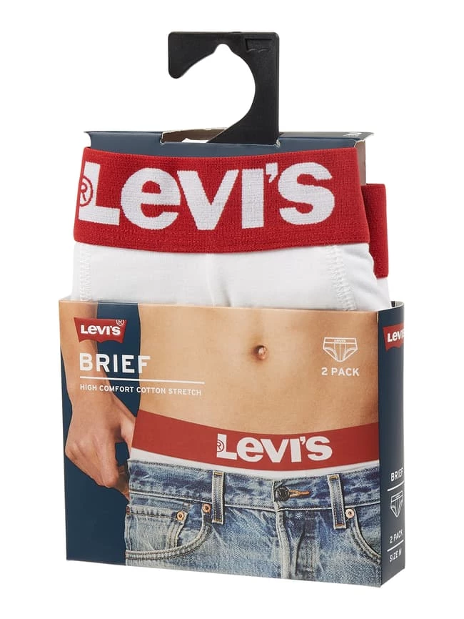 Neu ? Levi's® Slip Mit Stretch-Anteil Im 2er-Pack - Weiß ? 2 Neu ? Levi's® Slip Mit Stretch-Anteil Im 2er-Pack - Weiß ? – Bild 2
