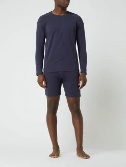 Brandneu ? Skiny Pyjama-Hose Mit Stretch-Anteil - Dunkelblau ⌛