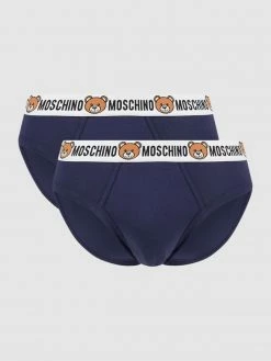 Budget ? Moschino Swim + Underwear Slip Mit Stretch-Anteil Im 2er-Pack - Blau ?