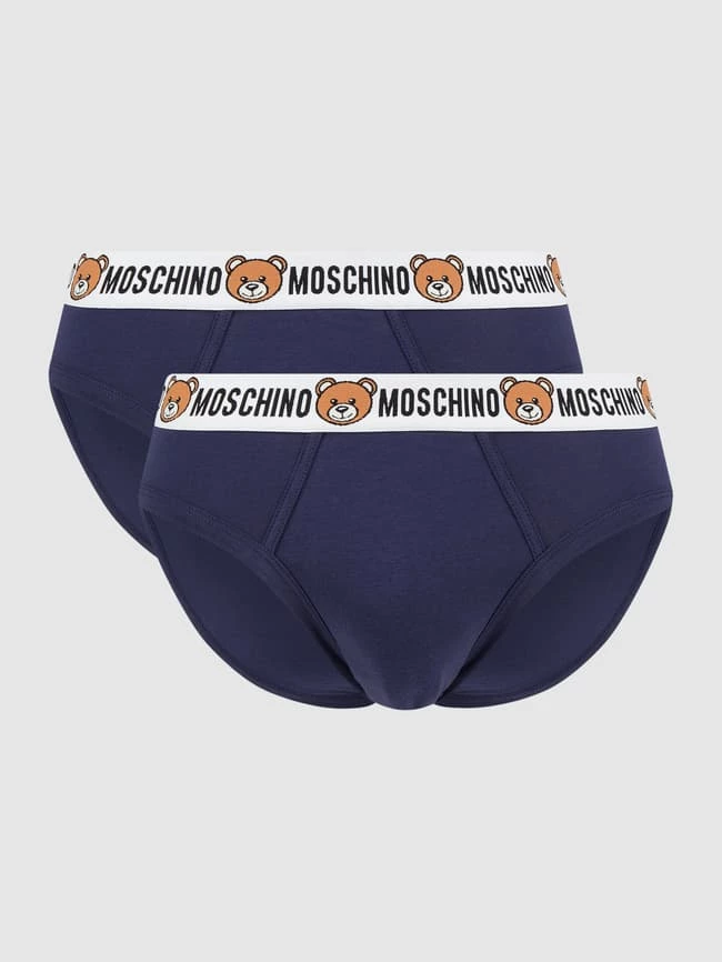 Budget ? Moschino Swim + Underwear Slip Mit Stretch-Anteil Im 2er-Pack - Blau ? 1 Budget ? Moschino Swim + Underwear Slip Mit Stretch-Anteil Im 2er-Pack - Blau ?
