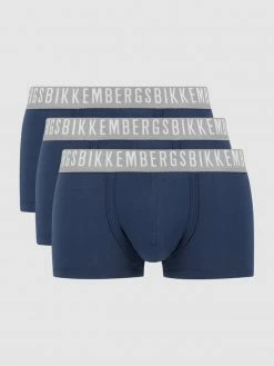 Coupon ❤️ Bikkembergs Trunks Mit Stretch-Anteil Im 3er-Pack - Marineblau ✨