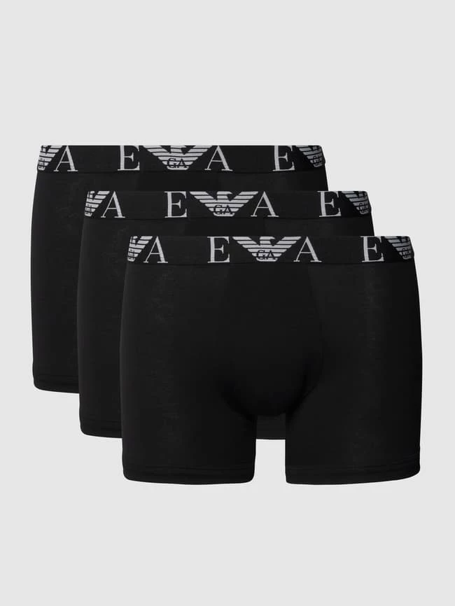 Besorgen ✔️ Emporio Armani Trunks Mit Brand-Schriftzug Im 3er-Pack - Schwarz ? 2 Besorgen ✔️ Emporio Armani Trunks Mit Brand-Schriftzug Im 3er-Pack - Schwarz ? – Bild 2