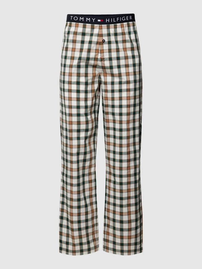Schlussverkauf ? Tommy Hilfiger Pyjama-Hose Mit Karomuster Modell 'Ginham' - Offwhite ? 2 Schlussverkauf ? Tommy Hilfiger Pyjama-Hose Mit Karomuster Modell 'Ginham' - Offwhite ? – Bild 2