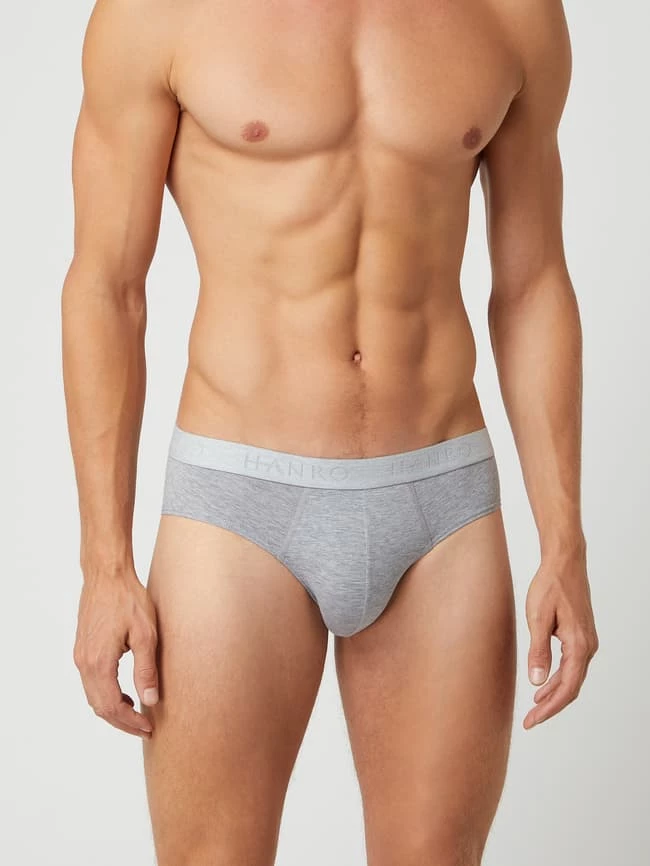 Neu ? Hanro Slip Im 2er-Pack - Mittelgrau Meliert ? 3 Neu ? Hanro Slip Im 2er-Pack - Mittelgrau Meliert ? – Bild 3