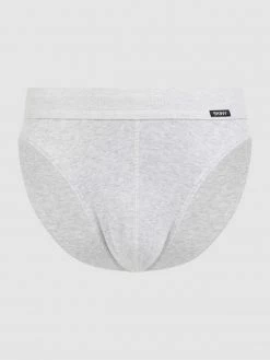 Coupon ? Skiny Slip Aus Baumwolle Modell 'Olymp' - Hellgrau Meliert ?