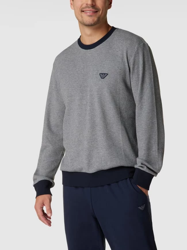 Angebote ? Emporio Armani Pyjama Mit Label-Patches - Mittelgrau Meliert ? 4 Angebote ? Emporio Armani Pyjama Mit Label-Patches - Mittelgrau Meliert ? – Bild 4