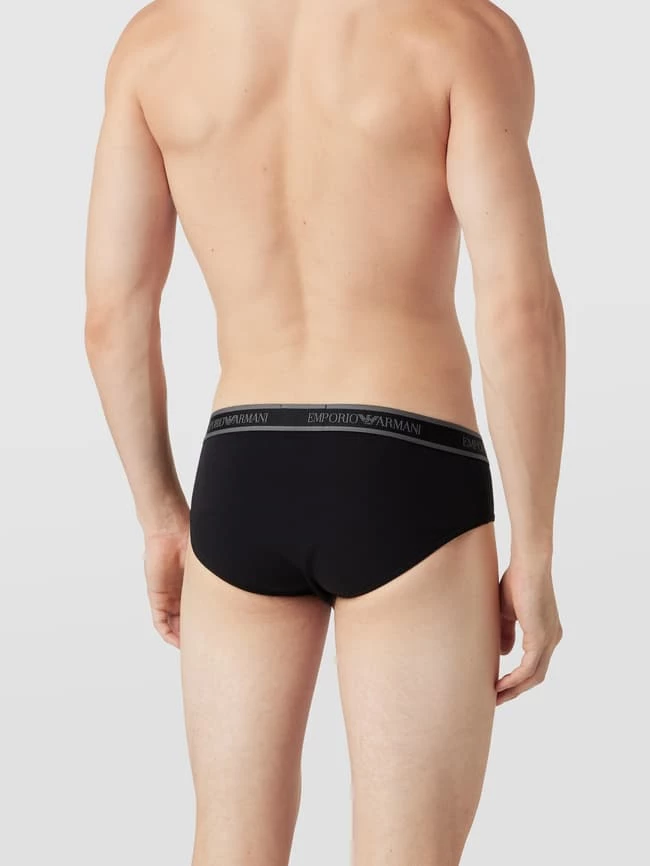 Auslauf ? Emporio Armani Slip Mit Logo-Bund Im 3er-Pack - Mittelgrau ? 4 Auslauf ? Emporio Armani Slip Mit Logo-Bund Im 3er-Pack - Mittelgrau ? – Bild 4