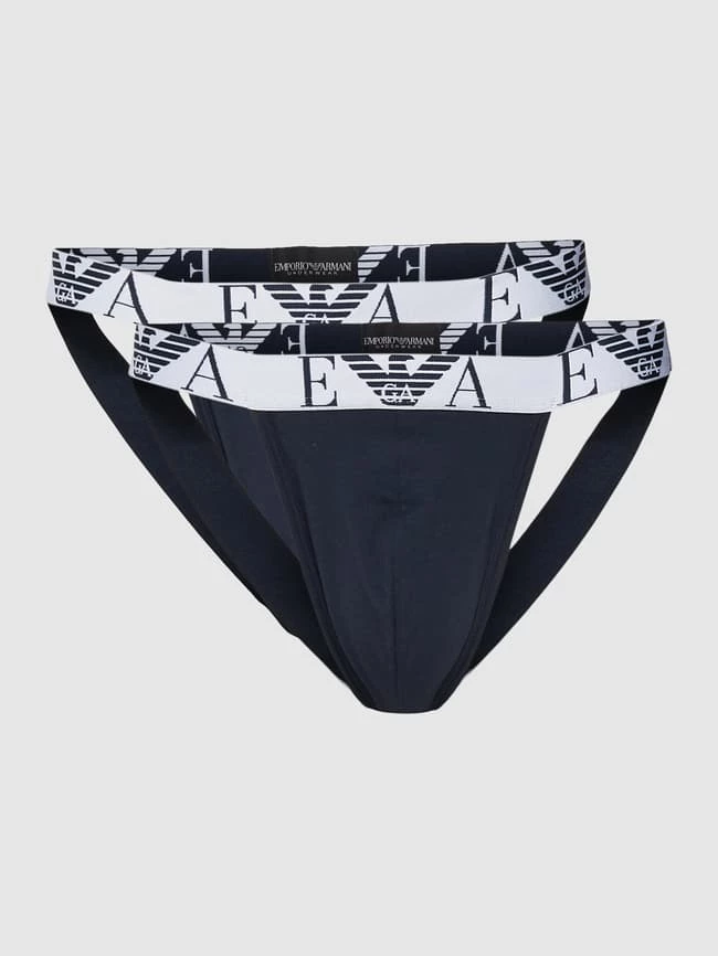 Schlussverkauf ? Emporio Armani Jockstrap Mit Logo-Bund Im 2er-Pack Modell 'BOLD MONOGRAM' - Marineblau ? 2 Schlussverkauf ? Emporio Armani Jockstrap Mit Logo-Bund Im 2er-Pack Modell 'BOLD MONOGRAM' - Marineblau ? – Bild 2
