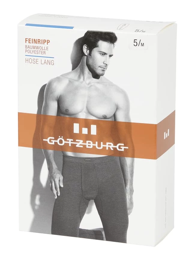 Neu ⭐ Götzburg Wäsche Long Johns Mit Elastischem Bund - Dunkelgrau ✨ 4 Neu ⭐ Götzburg Wäsche Long Johns Mit Elastischem Bund - Dunkelgrau ✨ – Bild 4
