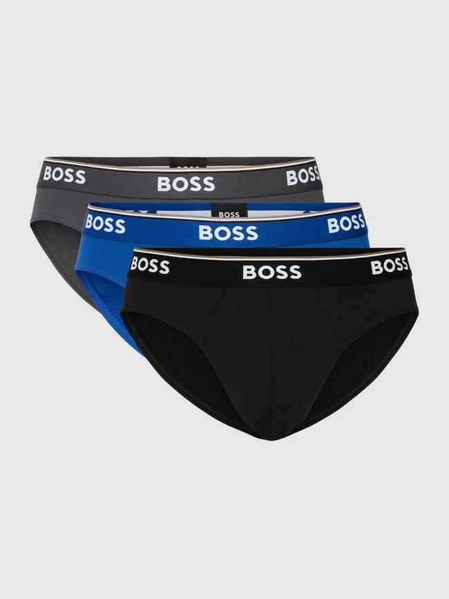 Auslauf ? BOSS Slip Mit Label-Details Im 3er-Pack Modell 'Power' - Royalblau ? 2 Auslauf ? BOSS Slip Mit Label-Details Im 3er-Pack Modell 'Power' - Royalblau ? – Bild 2