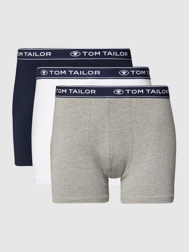 Bestpreis ? Tom Tailor Trunks Mit Label-Schriftzug Im 3er-Pack - Mittelgrau Meliert ? 2 Bestpreis ? Tom Tailor Trunks Mit Label-Schriftzug Im 3er-Pack - Mittelgrau Meliert ? – Bild 2