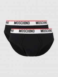 Besorgen ? Moschino Swim + Underwear Slip Mit Stretch-Anteil Im 2er-Pack - Schwarz ?