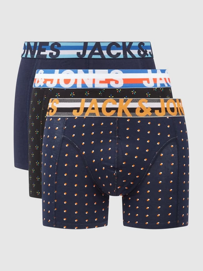 Brandneu ✨ Jack & Jones Trunks Mit Stretch-Anteil Im 3er-Pack Modell 'Henrik' - Marineblau ? 1 Brandneu ✨ Jack & Jones Trunks Mit Stretch-Anteil Im 3er-Pack Modell 'Henrik' - Marineblau ?