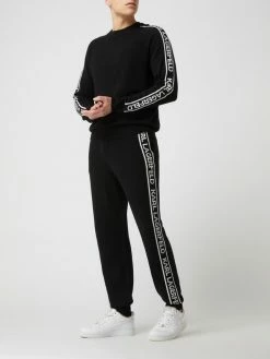 Coupon ? Karl Lagerfeld Lounge-Hose Aus Kaschmir - Schwarz ⭐