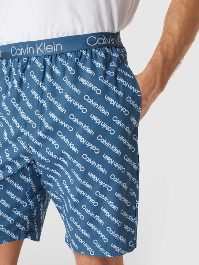 Bestes Angebot ⌛ Calvin Klein Underwear Pyjama-Shorts Mit Allover-Label - Marineblau ⌛ 3 Bestes Angebot ⌛ Calvin Klein Underwear Pyjama-Shorts Mit Allover-Label - Marineblau ⌛ – Bild 3