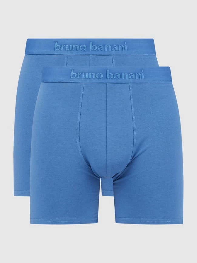Brandneu ? Bruno Banani Trunks Mit Stretch-Anteil Im 2er-Pack Modell 'Long Life' - Blau ⭐ 1 Brandneu ? Bruno Banani Trunks Mit Stretch-Anteil Im 2er-Pack Modell 'Long Life' - Blau ⭐