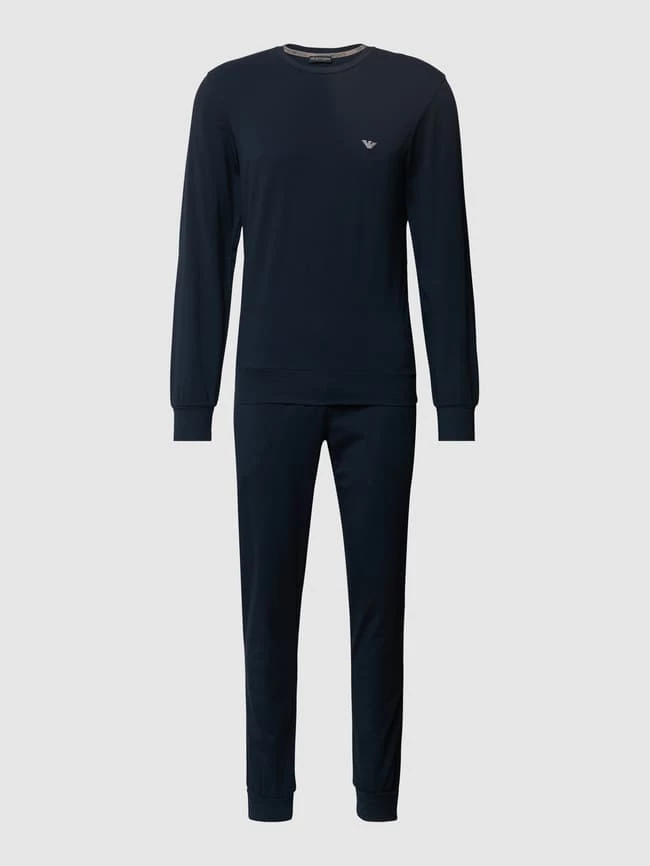 Aktion ❤️ Emporio Armani Pyjama Mit Label-Details - Marineblau ? 2 Aktion ❤️ Emporio Armani Pyjama Mit Label-Details - Marineblau ? – Bild 2