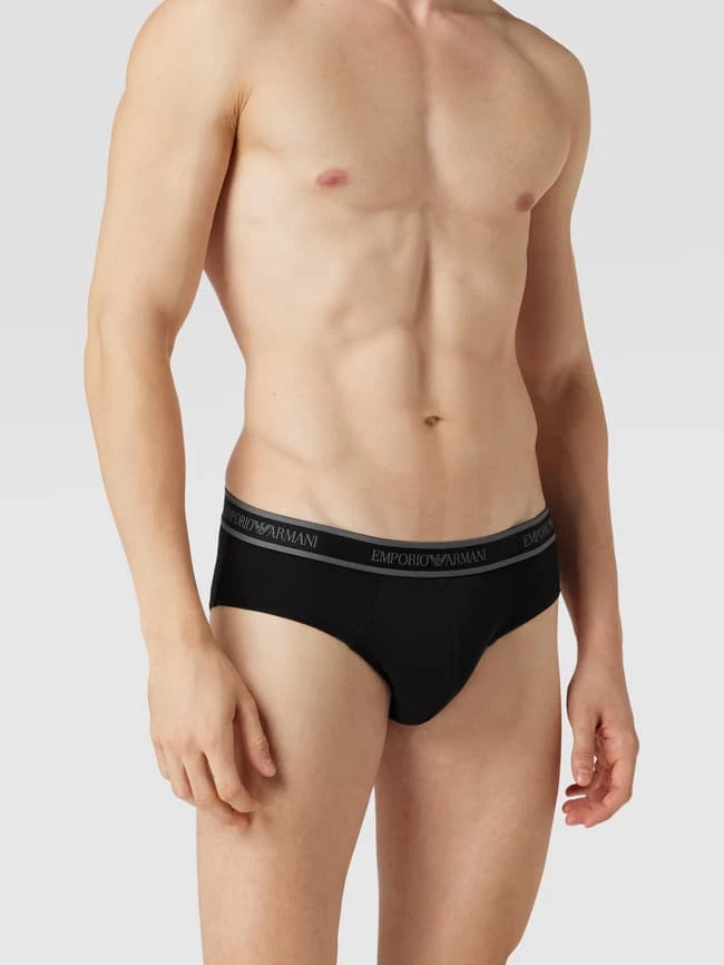 Auslauf ? Emporio Armani Slip Mit Logo-Bund Im 3er-Pack - Mittelgrau ? 1 Auslauf ? Emporio Armani Slip Mit Logo-Bund Im 3er-Pack - Mittelgrau ?