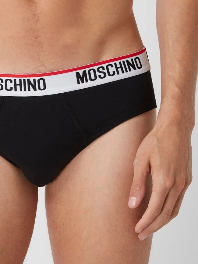 Besorgen ? Moschino Swim + Underwear Slip Mit Stretch-Anteil Im 2er-Pack - Schwarz ? 2 Besorgen ? Moschino Swim + Underwear Slip Mit Stretch-Anteil Im 2er-Pack - Schwarz ? – Bild 2
