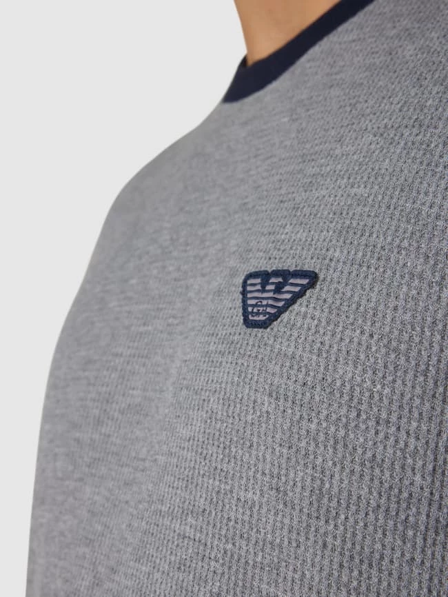 Angebote ? Emporio Armani Pyjama Mit Label-Patches - Mittelgrau Meliert ? 3 Angebote ? Emporio Armani Pyjama Mit Label-Patches - Mittelgrau Meliert ? – Bild 3