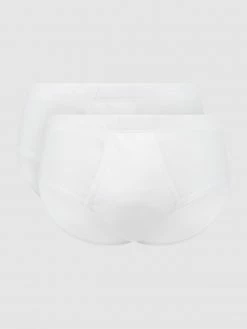 Bestes Angebot ⌛ Huber Bodywear Slip Aus Baumwolle Im 2er-Pack - Weiß ?