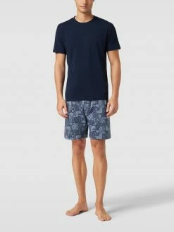 Schlussverkauf ⭐ Mey Pyjama-Shorts Mit Allover-Muster Modell 'PAISLEY' - Dunkelblau ✔️