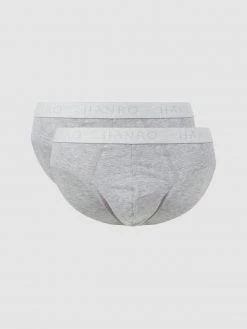 Neu ? Hanro Slip Im 2er-Pack - Mittelgrau Meliert ?