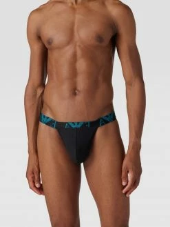 Bestes Angebot ? Emporio Armani Jockstrap Mit Logo-Bund Im 2er-Pack Modell 'BOLD MONOGRAM' - Türkis ?