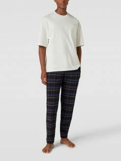 Coupon ? Schiesser Pyjama-Hose Mit Allover-Muster Modell 'Mix & Relax' - Dunkelbraun ⌛