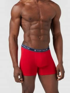 Blitzangebot ✨ Tom Tailor Trunks Mit Label-Schriftzug Im 3er-Pack - Rot ✨