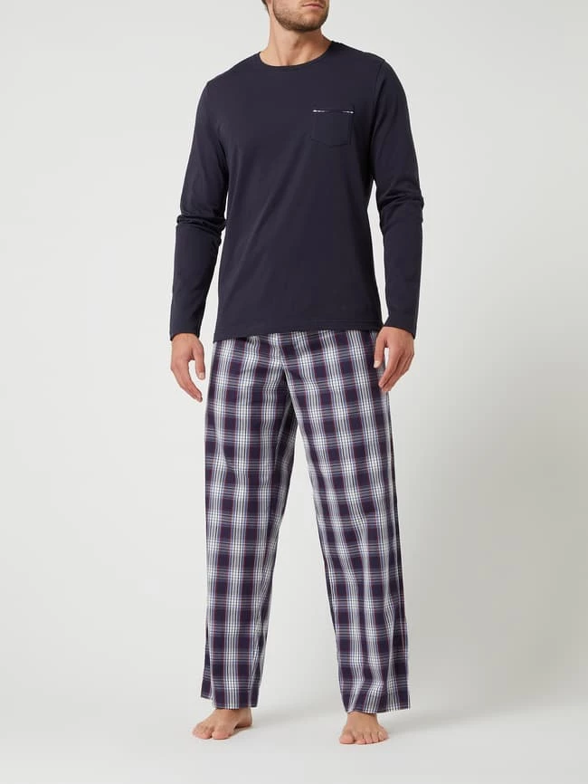 Aktion ⌛ Jockey Pyjama Aus Baumwolle - Dunkelblau ? 1 Aktion ⌛ Jockey Pyjama Aus Baumwolle - Dunkelblau ?