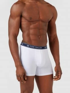 Bestpreis ? Tom Tailor Trunks Mit Label-Schriftzug Im 3er-Pack - Mittelgrau Meliert ?