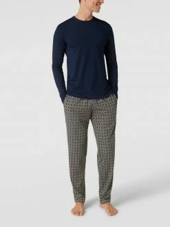 Brandneu ? Schiesser Pyjama-Hose Mit Allover-Muster Modell 'Mix + Relax' - Beige ❤️