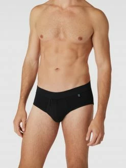 Bester Verkauf ? Schiesser Slip Mit Teilungsnähten Modell 'Long Life Cotton Midi-Slip' - Schwarz ?