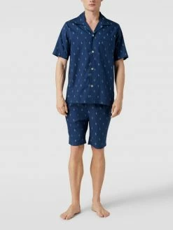 Großhandel ? Polo Ralph Lauren Underwear Pyjama Mit Label-Details - Marineblau ❤️