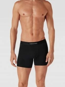 Billig ❤️ Calvin Klein Underwear Trunks Mit Logo-Bund Modell 'BOXER' - Schwarz ?