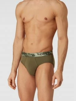 Coupon ? Guess Slip Mit Logo-Stitching Im 3er-Pack Modell 'JOE' - Olivgrün ?