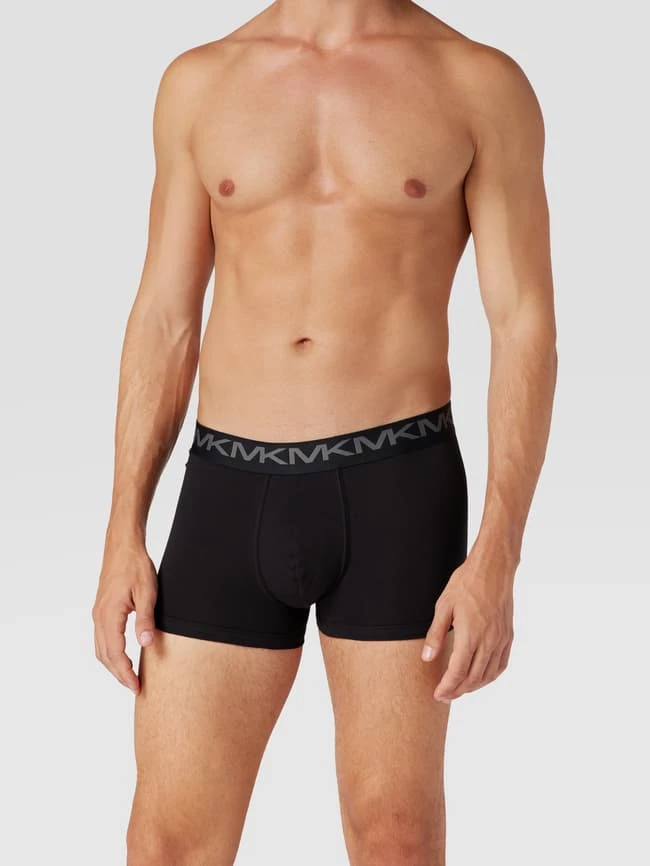 Brandneu ? MICHAEL Michael Kors Trunks Mit Label-Details Im 3er-Pack Modell 'Factor' - Schwarz ? 1 Brandneu ? MICHAEL Michael Kors Trunks Mit Label-Details Im 3er-Pack Modell 'Factor' - Schwarz ?