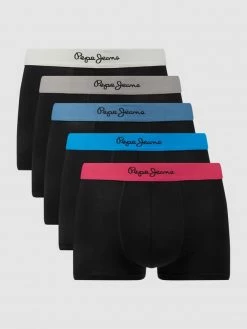 Angebote ? Pepe ? Jeans Trunks Mit Stretch-Anteil Im 5er-Pack Modell 'Keaton' - Mittelgrau Meliert ?