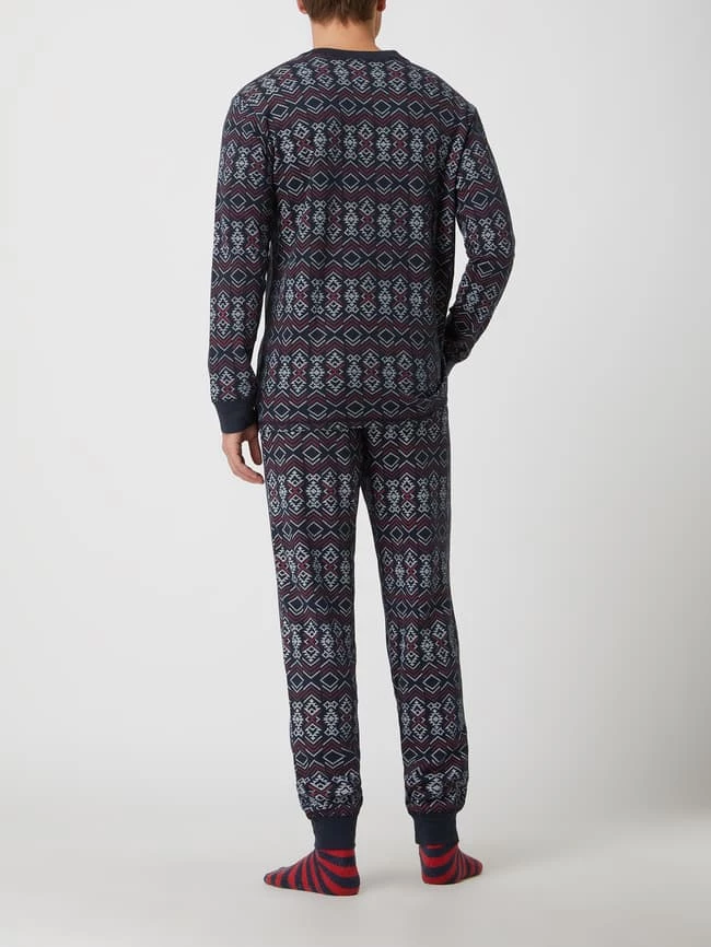 Großhandel ? Schiesser Pyjama Mit Norwegermuster - Blau ⌛ 4 Großhandel ? Schiesser Pyjama Mit Norwegermuster - Blau ⌛ – Bild 4