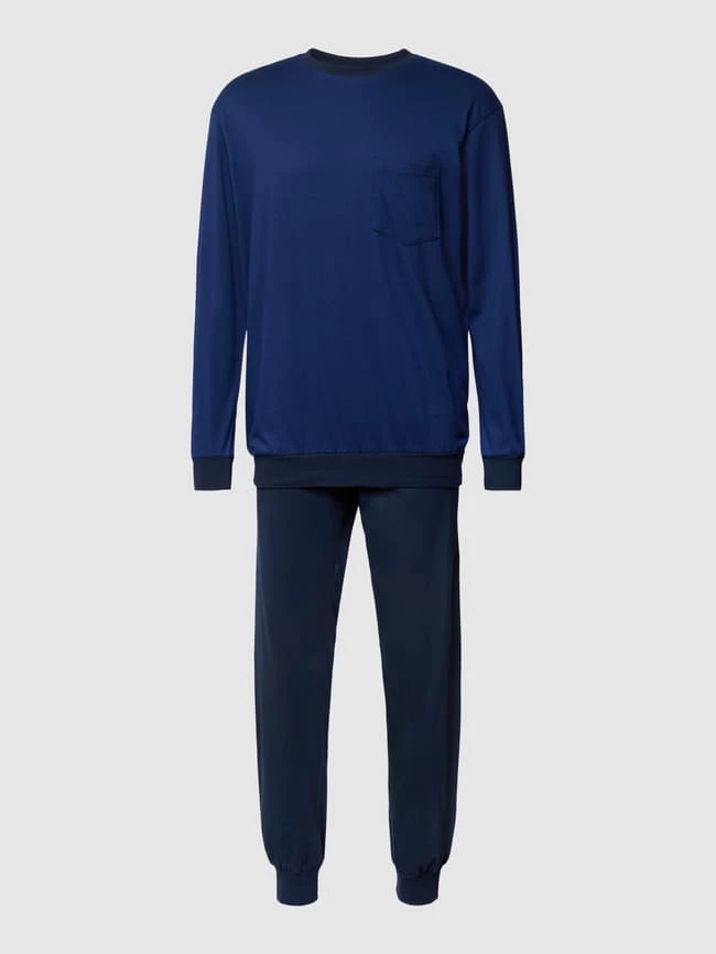 Bestes Angebot ? Schiesser Pyjama Aus Reiner Baumwolle - Royalblau ? 2 Bestes Angebot ? Schiesser Pyjama Aus Reiner Baumwolle - Royalblau ? – Bild 2