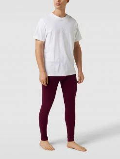 ADIDAS SHOP 38 Neu ? Tommy Hilfiger Lange Unterhose Mit Label-Detail Modell 'LONG JOHN' - Dunkelrot ?